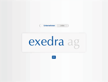 Tablet Screenshot of exedra.ch
